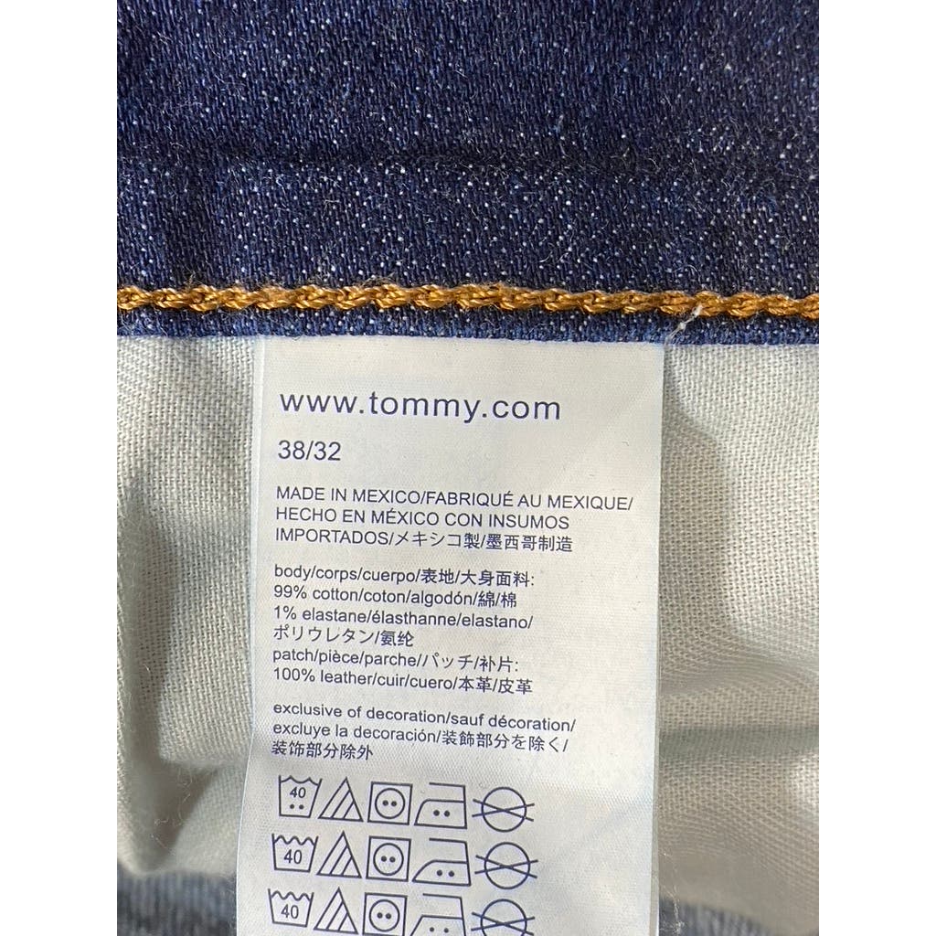 TOMMY HILFIGER Denim Men's Navy Straight-Leg Droite Jeans SZ 38X32