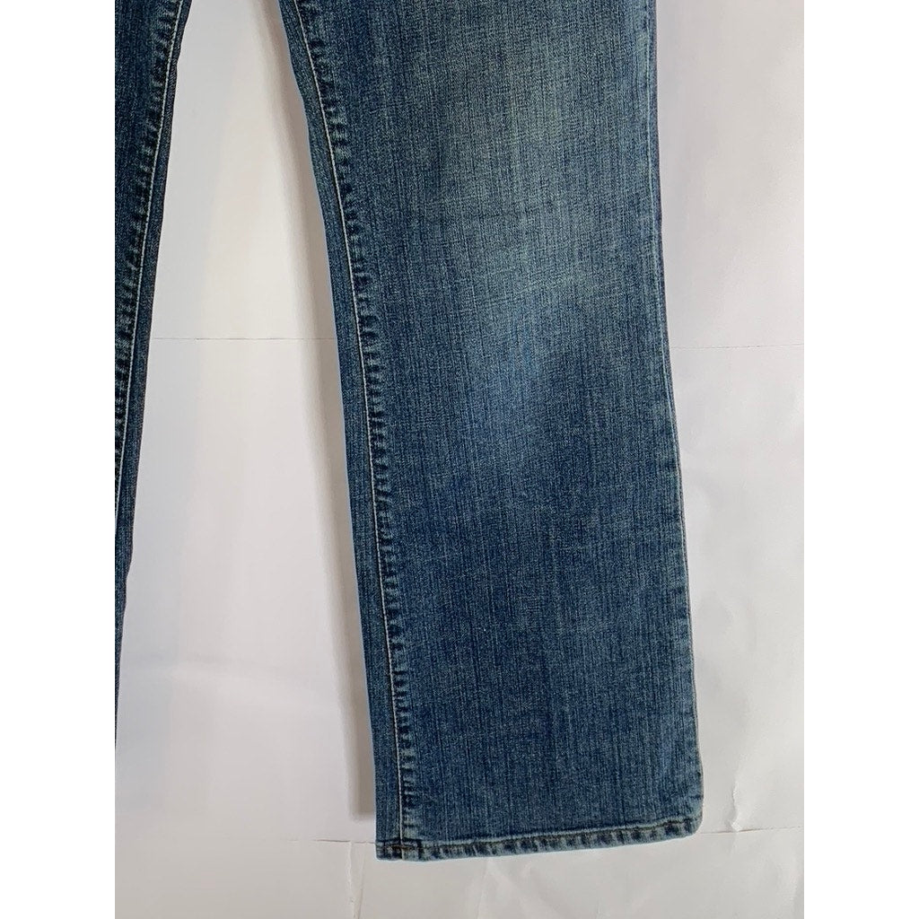 GAP Women's Blue Curvy Straight-Leg Denim Jeans SZ 30