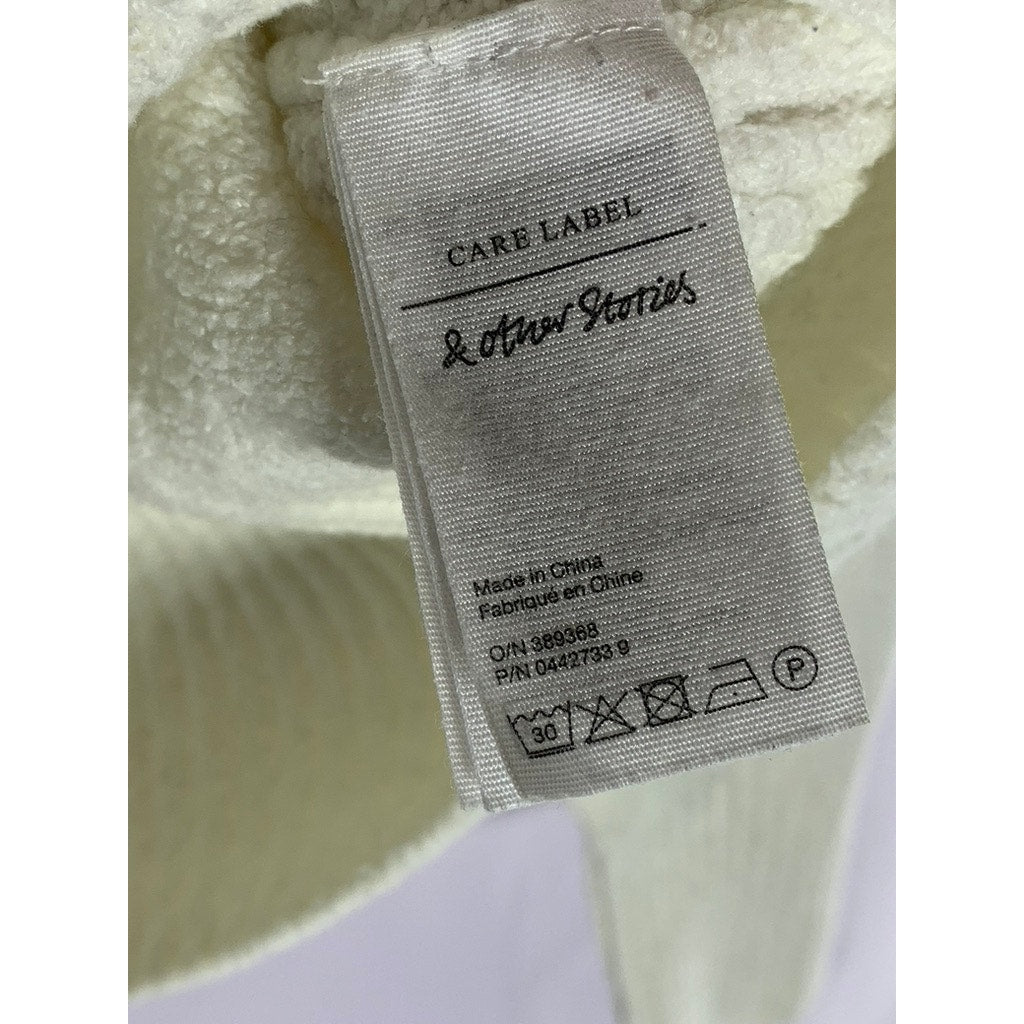 PARIS ATELIER & OTHER STORIES Women's Cream Mock-Neck Knit Sweater SZ XS