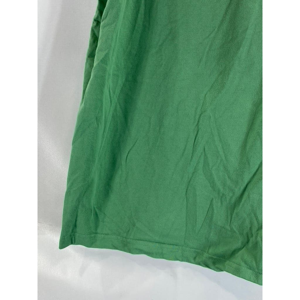LANDS' END Men's Green Crewneck Super-T Short Sleeve T-Shirt SZ XL