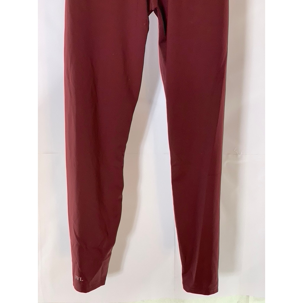 IVL Women's Burgundy V-Neck Spaghetti Cross Back Jumpsuit SZ 6