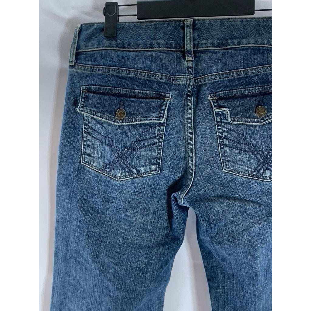 GAP Women's Blue Curvy Straight-Leg Denim Jeans SZ 30