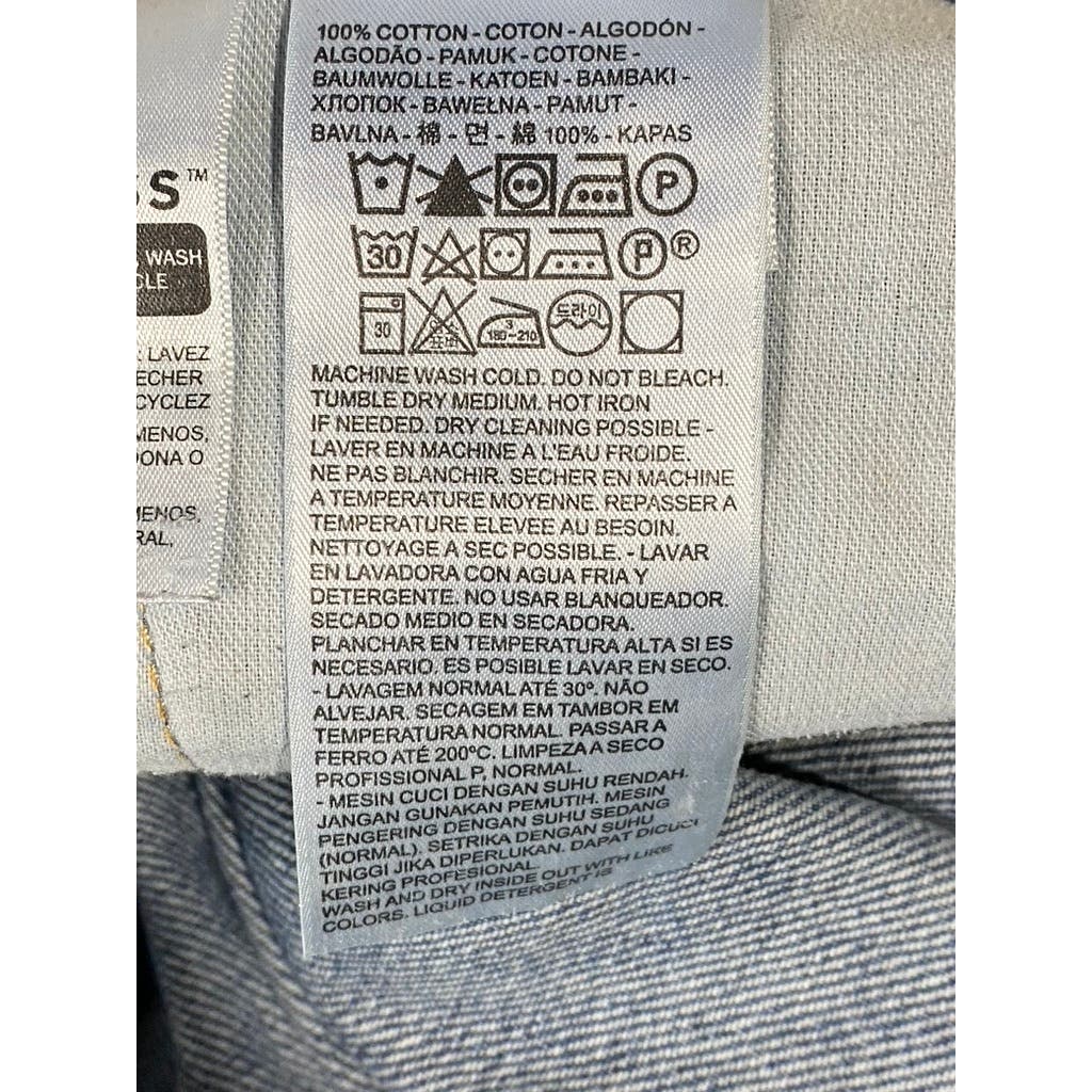 LEVI’S Men’s Medium Blue 550 Relaxed-Fit Five-Pocket Denim Jeans SZ 46X30