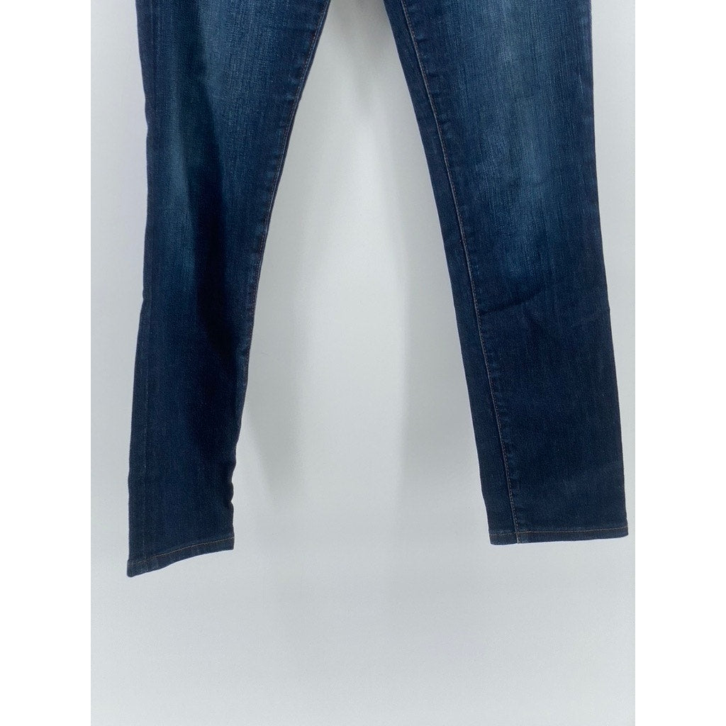 AG ADRIANO GOLDSCHMIED Women's Blue Denim The Stilt Cigarette Leg Jeans SZ 27