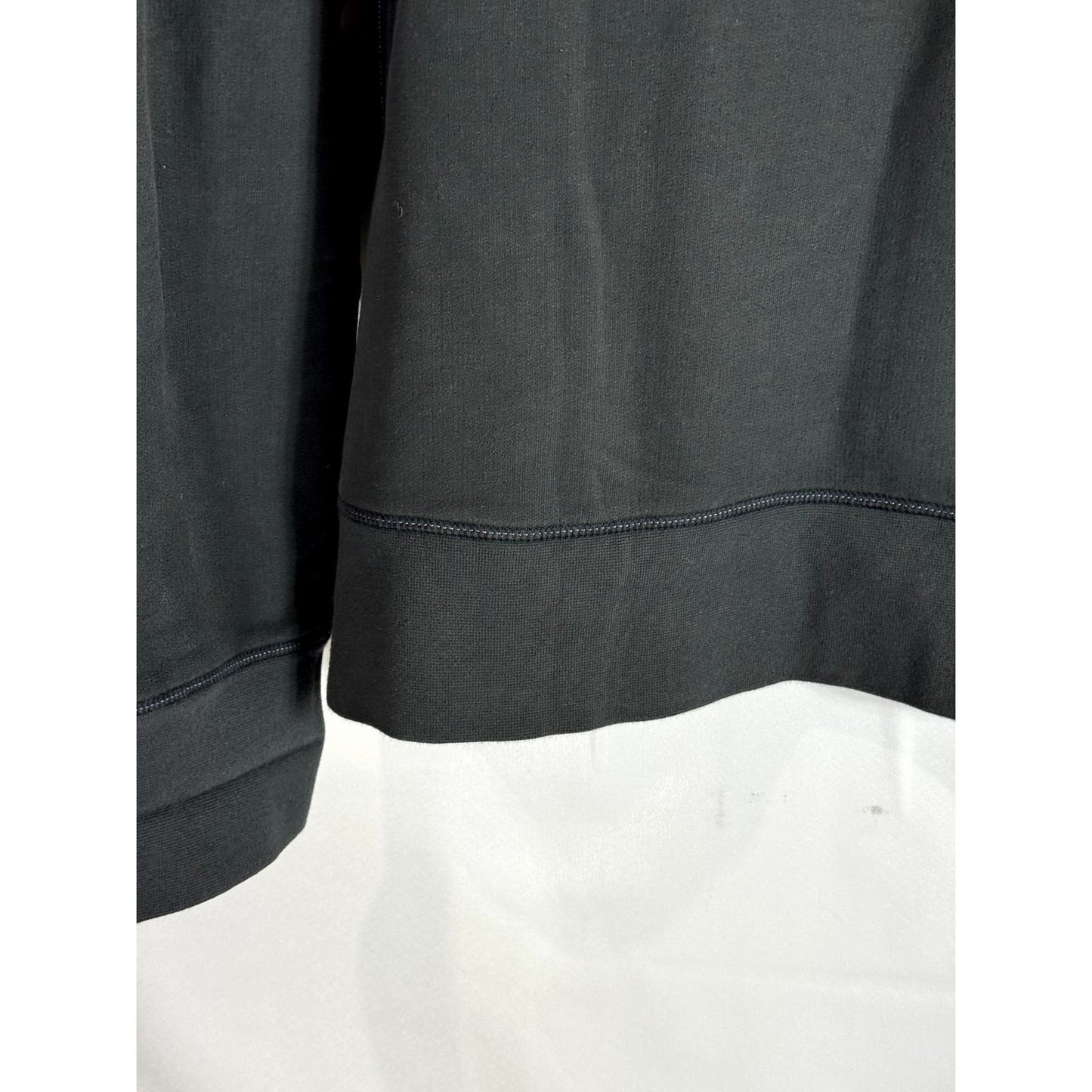 TOMMY BAHAMA Women's Black Henley Pullover Thumbhole Sweater SZ XL