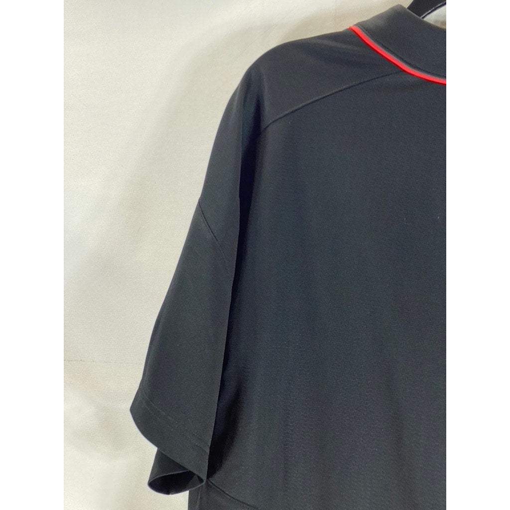NIKE Men's Black USMNT Dri-Fit Short Sleeve Button-Up Baseball Jersey SZ XL