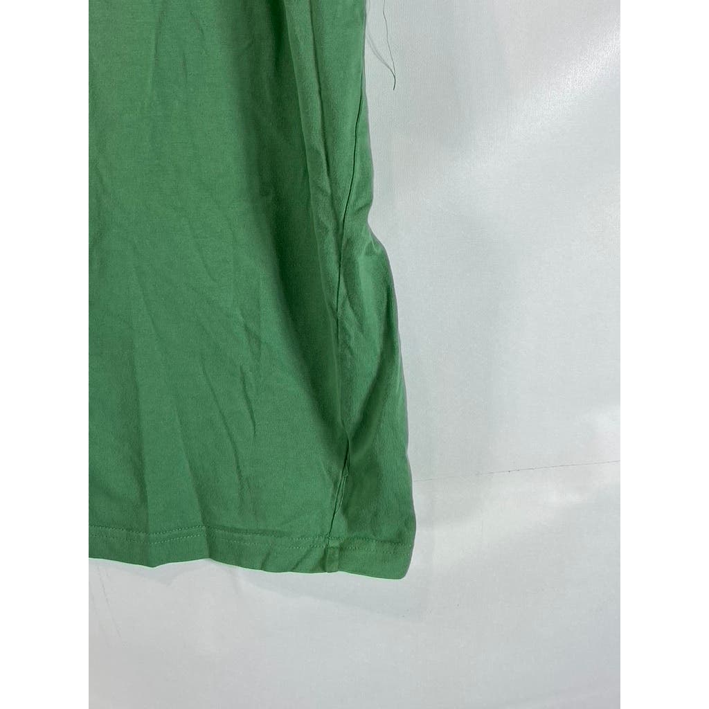 LANDS' END Men's Green Crewneck Super-T Short Sleeve T-Shirt SZ XL