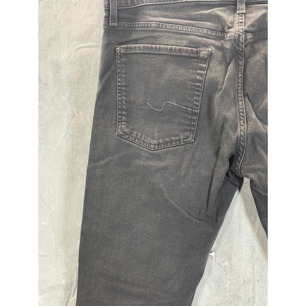 7 FOR ALL MANKIND Men's Black Paxtyn Skinny-Fit Denim Jeans SZ 36