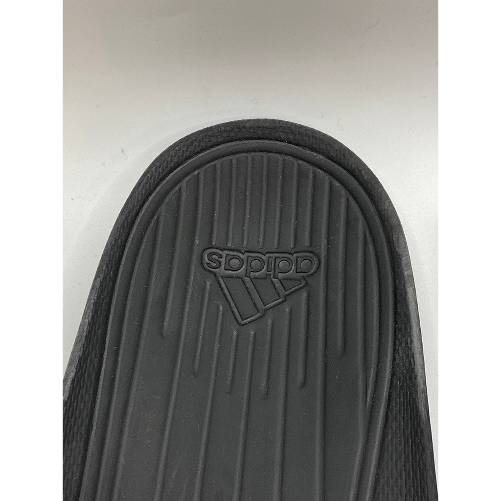 ADIDAS Boy's Black Open Toe Slide Sandals SZ 12