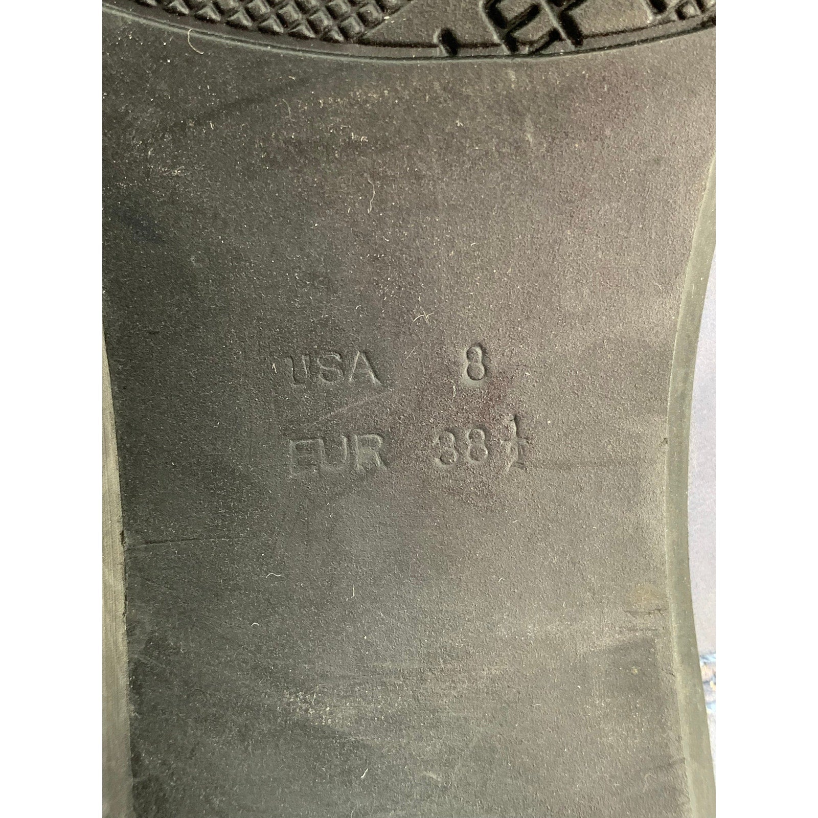 SACHELLE Women's Purple Leather Round-Toe Back Zipper Heeled Mary Jane Shoes SZ8