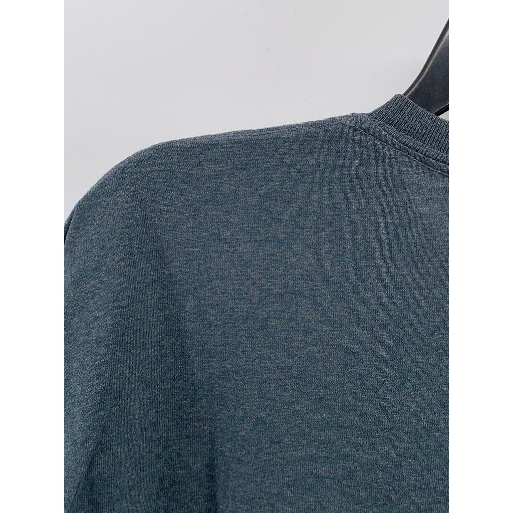 GILDAN Men's Blue Crewneck Renaissance Graphic Short Sleeve Casual T-Shirt SZ L
