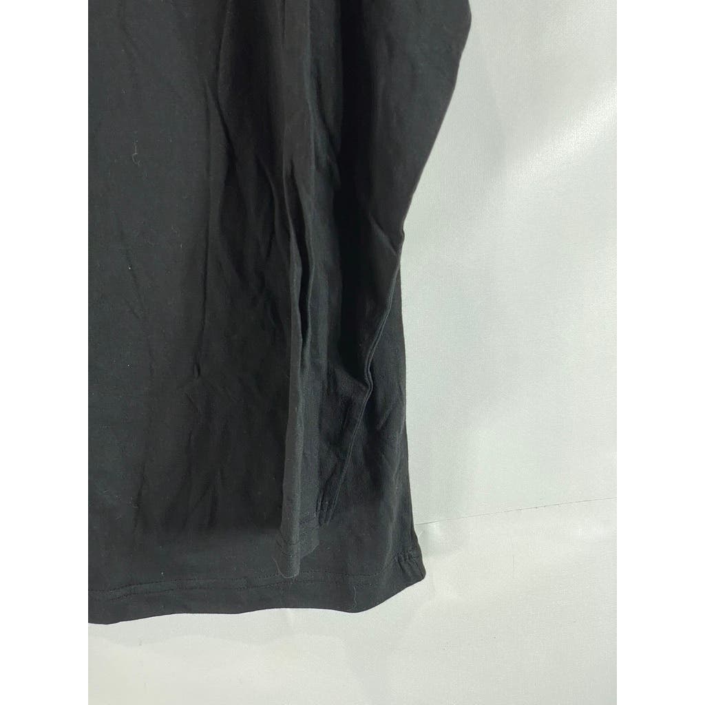 LUCKY BRAND Men's Black Henley Long Sleeve Pajama Shirt SZ L