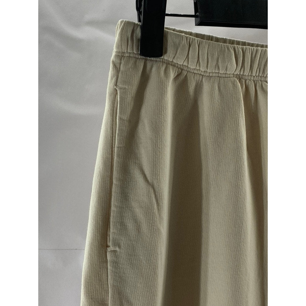 AMERICAN GIANT Women's Beige Elastic-Waist Pull-On Casual Sweatpants SZ XS