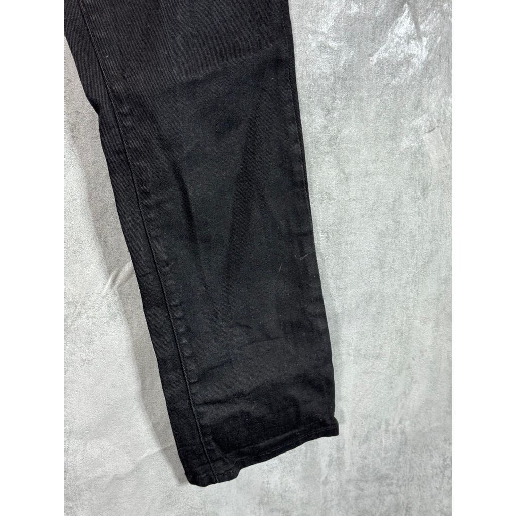 JOHN VARVATOS Men's Jet Black Solid Bowery Slim Straight Fit Jeans SZ 31