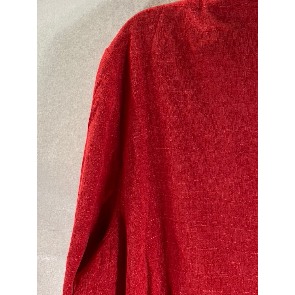 BRYLANE WOMAN COLLECTION Women's Red Two-Button Lightweight Blazer SZ 6