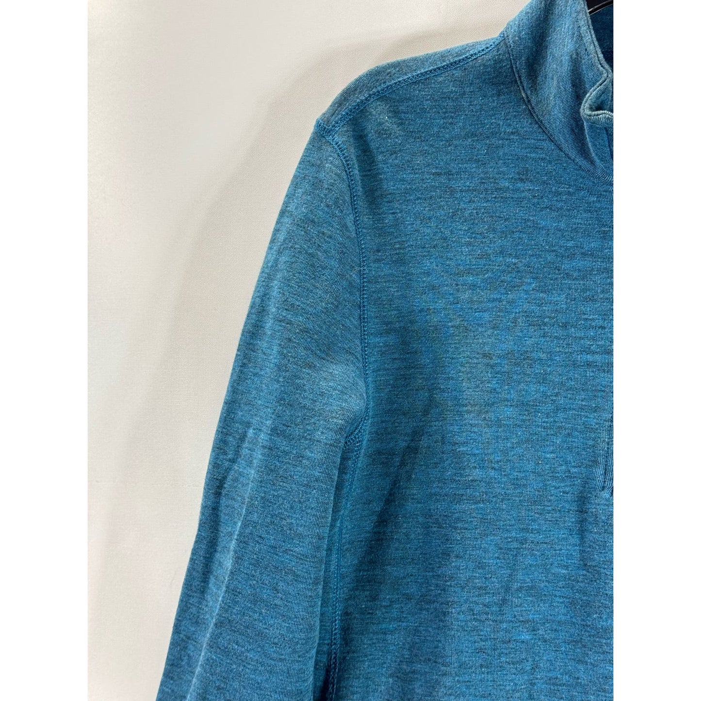 AMERICAN EAGLE OUTFITTERS Men's Blue Active Flex Quarter-Zip Sweater SZ S