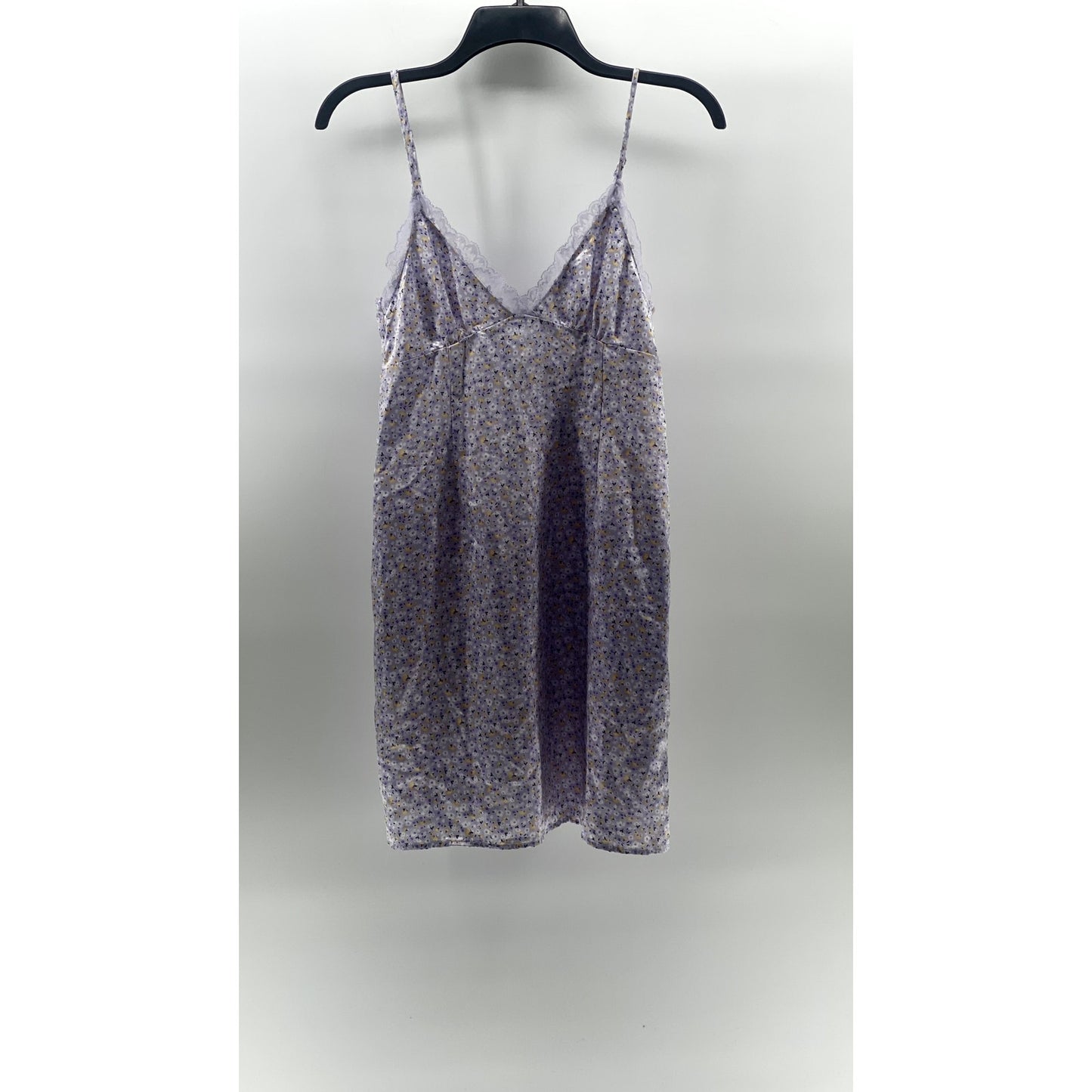 DIVIDED By H&M Women's Light Purple Floral Lace-Trim V-Neck Mini Dress SZ XS