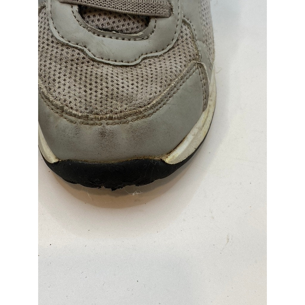 UNBRANDED Boys' Gray Mesh Lace-Up Strap Round-Toe Casual Sneakers SZ 10