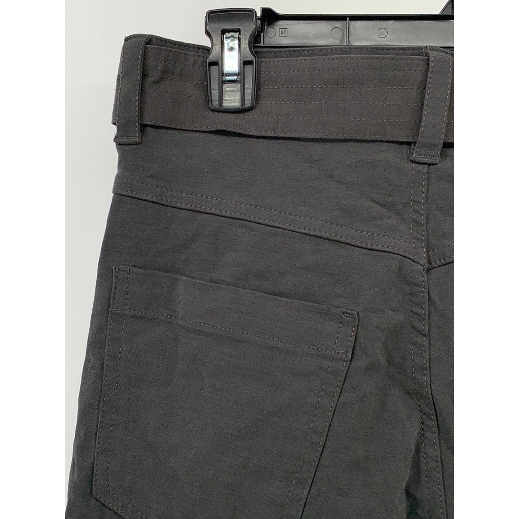 ZARA Men's Charcoal Gray Pleated Straight-Leg Regular-Fit Belted Pants SZ 29