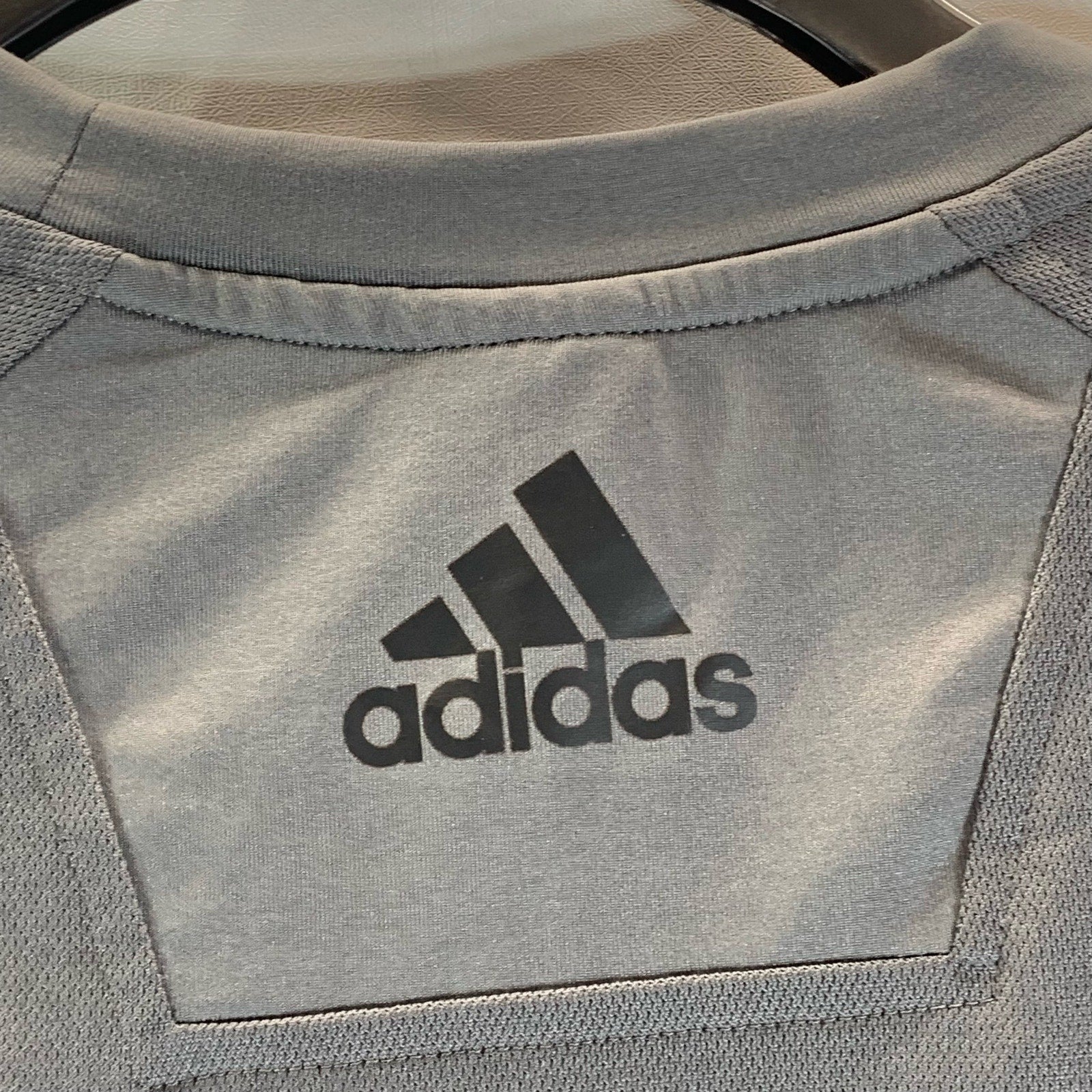 ADIDAS Men's Gray Crewneck Climalite Long Sleeve Active T-Shirt SZ M