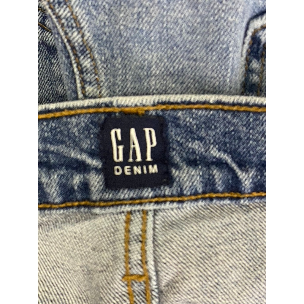 GAP DENIM Women's Medium Indigo High-Rise Straight-Leg Five-Pocket Jean SZ 28