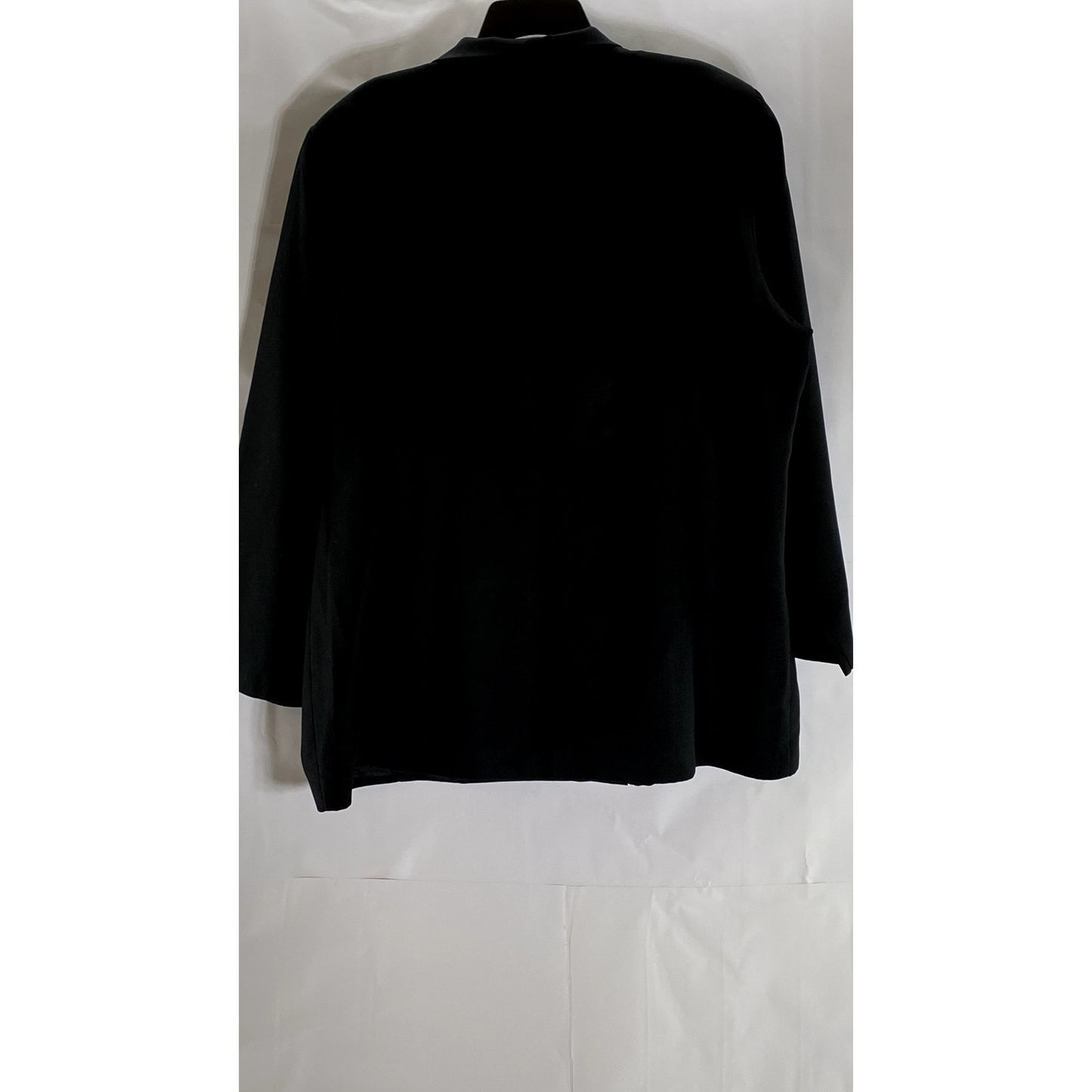 DANNY & NICOLE New York Women's Black Solid Three-Button Notch Lapel Blazer SZ L