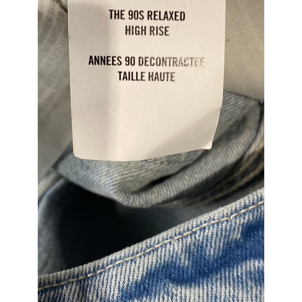 ABERECROMBIE & FITCH Light Blue Women's High-Rise 90's Relaxed Denim Jean SZ 33S
