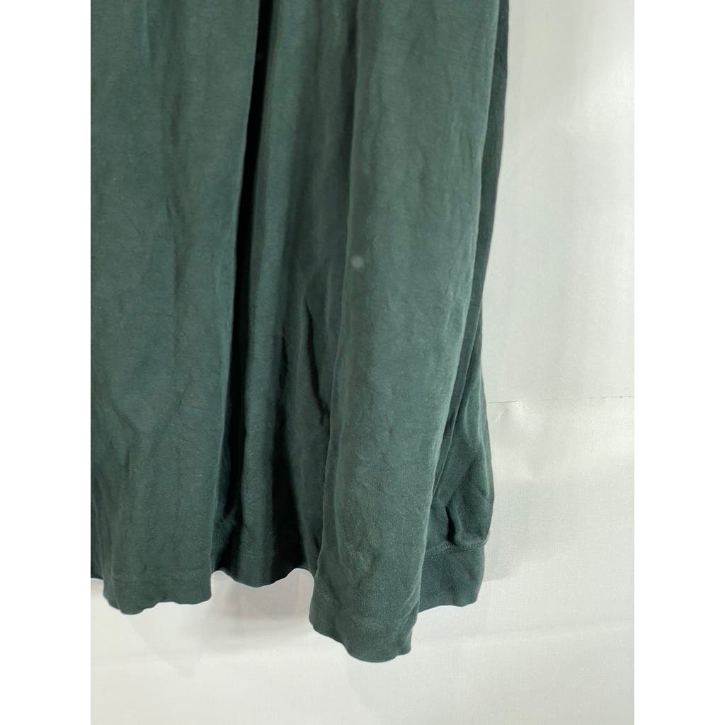 LANDS' END Men's Tall Evergreen Long Sleeve Polo Shirt SZ XXL-T