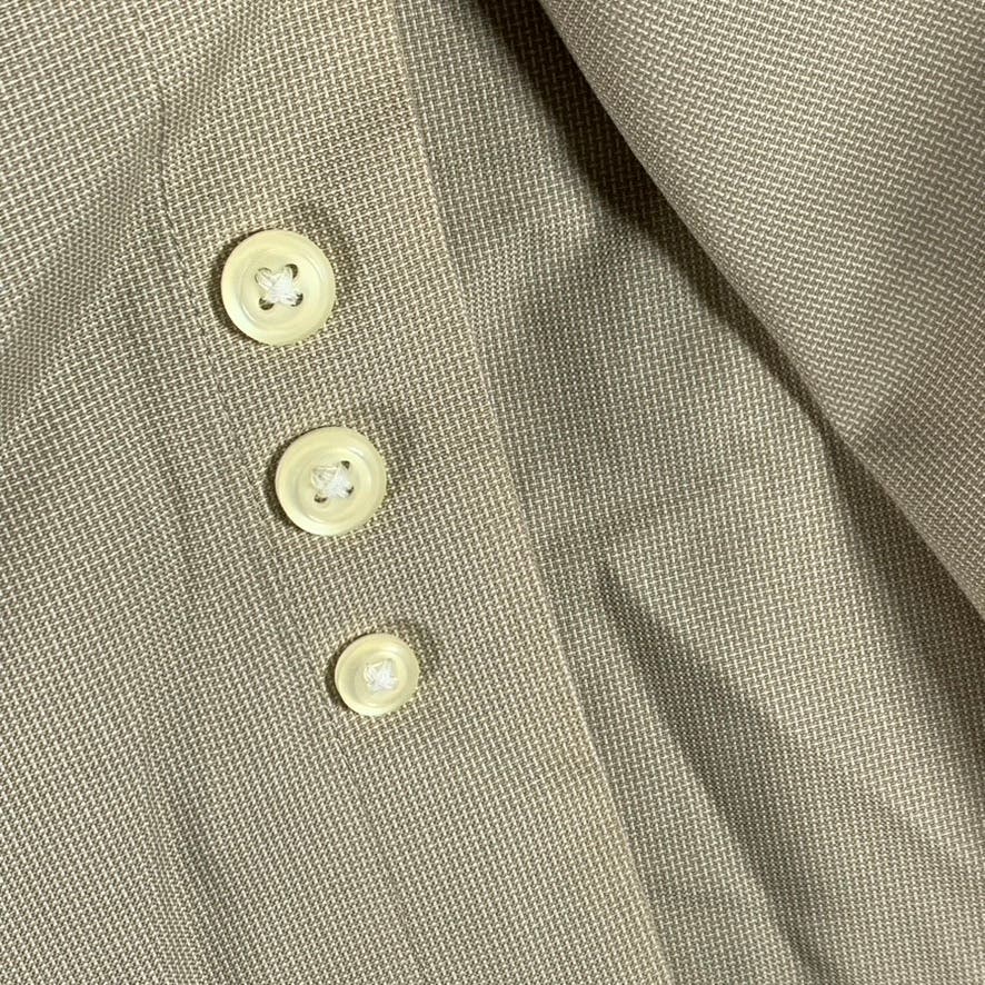 JOSEPH & FEISS Men's Beige Textured Non-Iron Button-Up Dress Shirt SZ 15.5-34/35