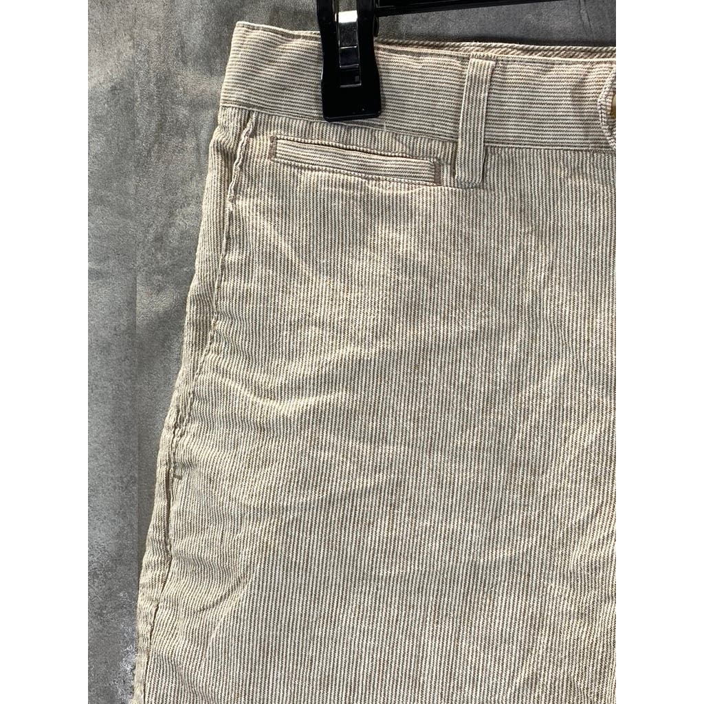 BANANA REPUBLIC Men's Tan Linen-Blend Shorts SZ 30
