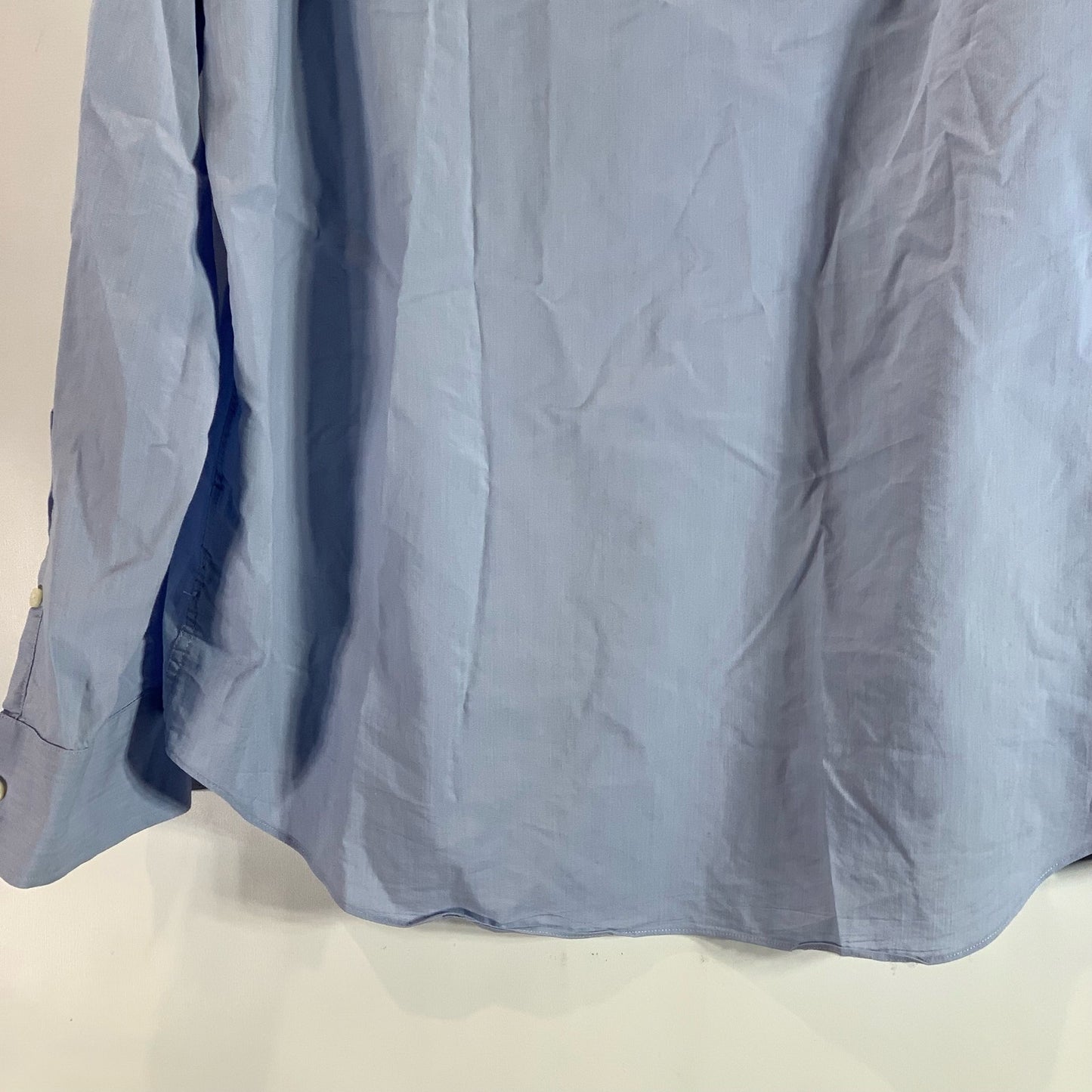 J.CREW FACTORY Men's Classic Blue Slim Performance Button-Up Dress Shirt SZ XL