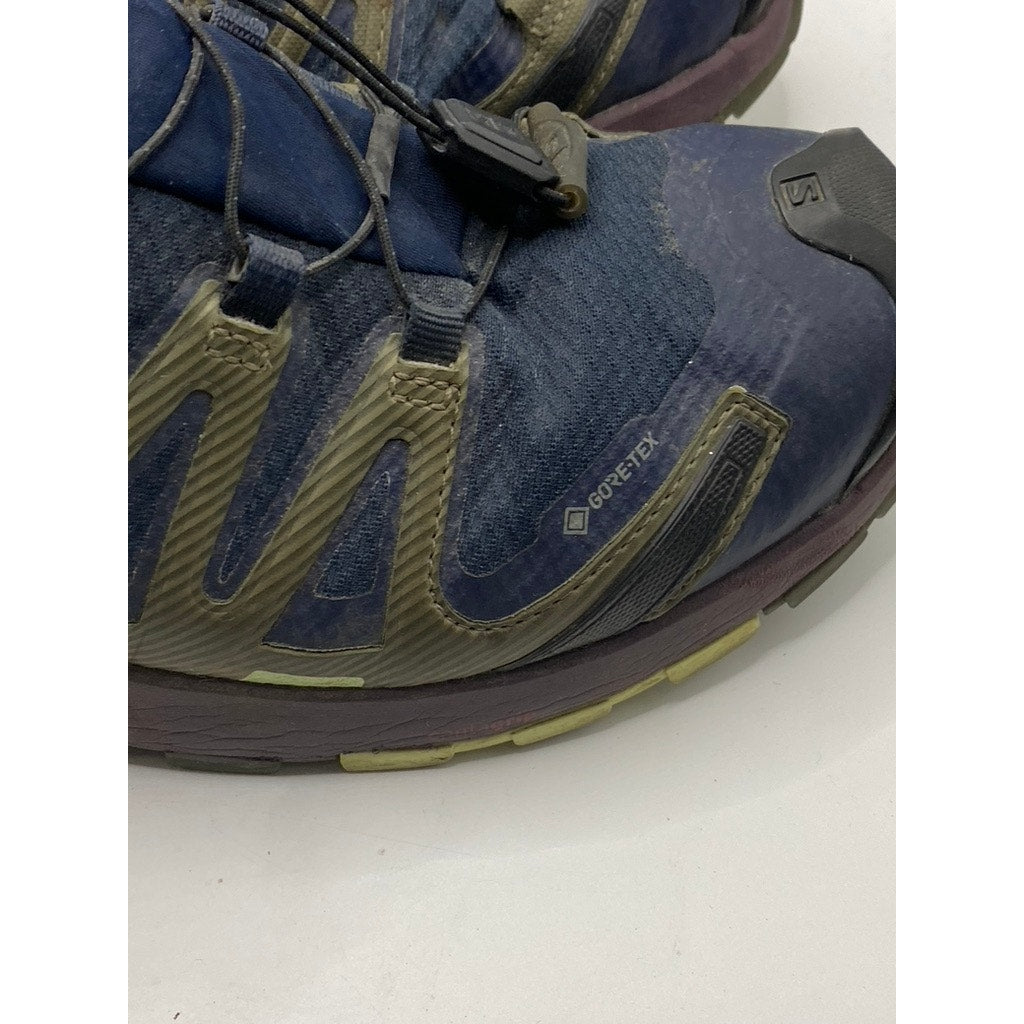 SALOMON Women’s Blue-Green XA Pro 3D Gore-Tex Bungee Lace-Up Active Sneakers SZ9