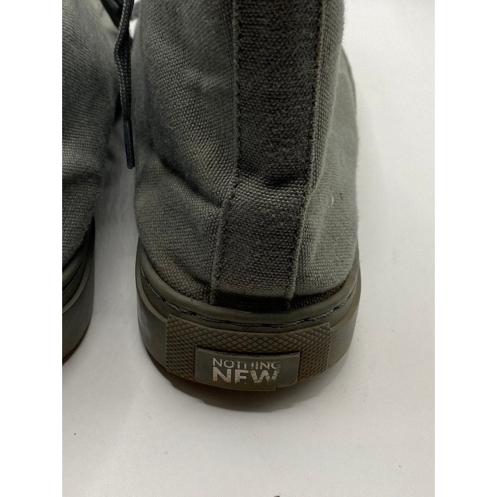 NOTHING NEW Women's Forest Green Classic High-Top Round-Toe Lace-Up Sneakers SZ8