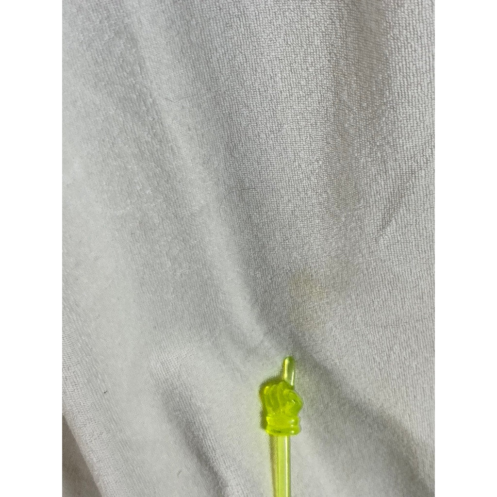 725 ORIGINALS Women's White/Green/Orange Striped V-Neck Vintage Casual Dress SZL