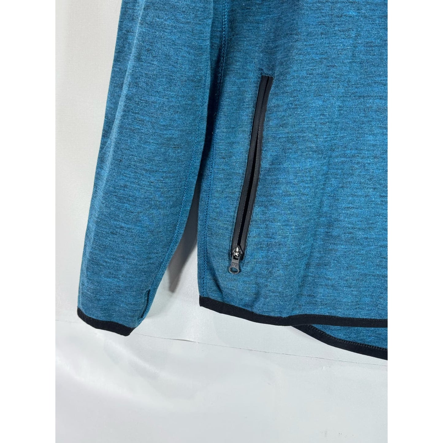 AMERICAN EAGLE OUTFITTERS Men's Blue Active Flex Quarter-Zip Sweater SZ S