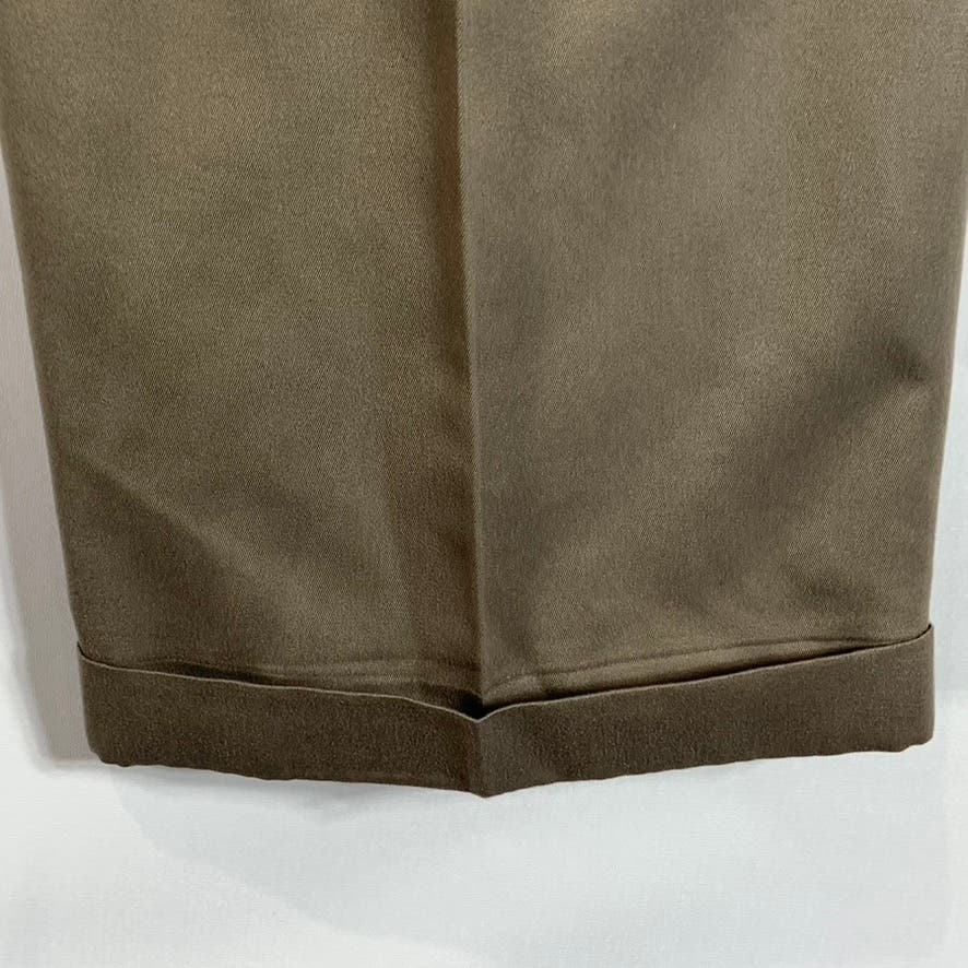 JOHN HENRY Men's Tan Pleated Front Dress Pants SZ 36X30