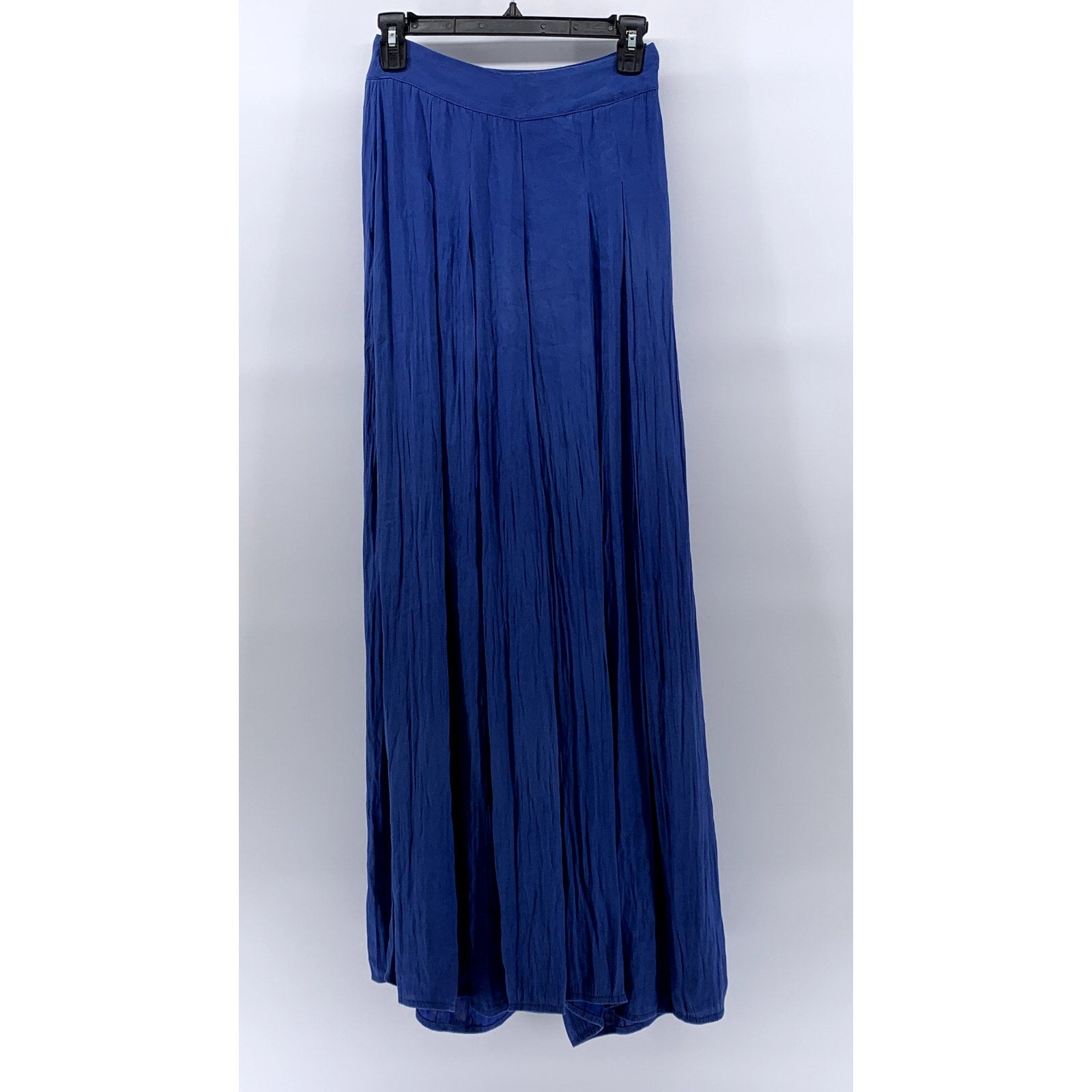 ABERCROMBIE & FITCH Women's Royal Blue Crinkle Pleated Loose-Fit Pants SZ 0