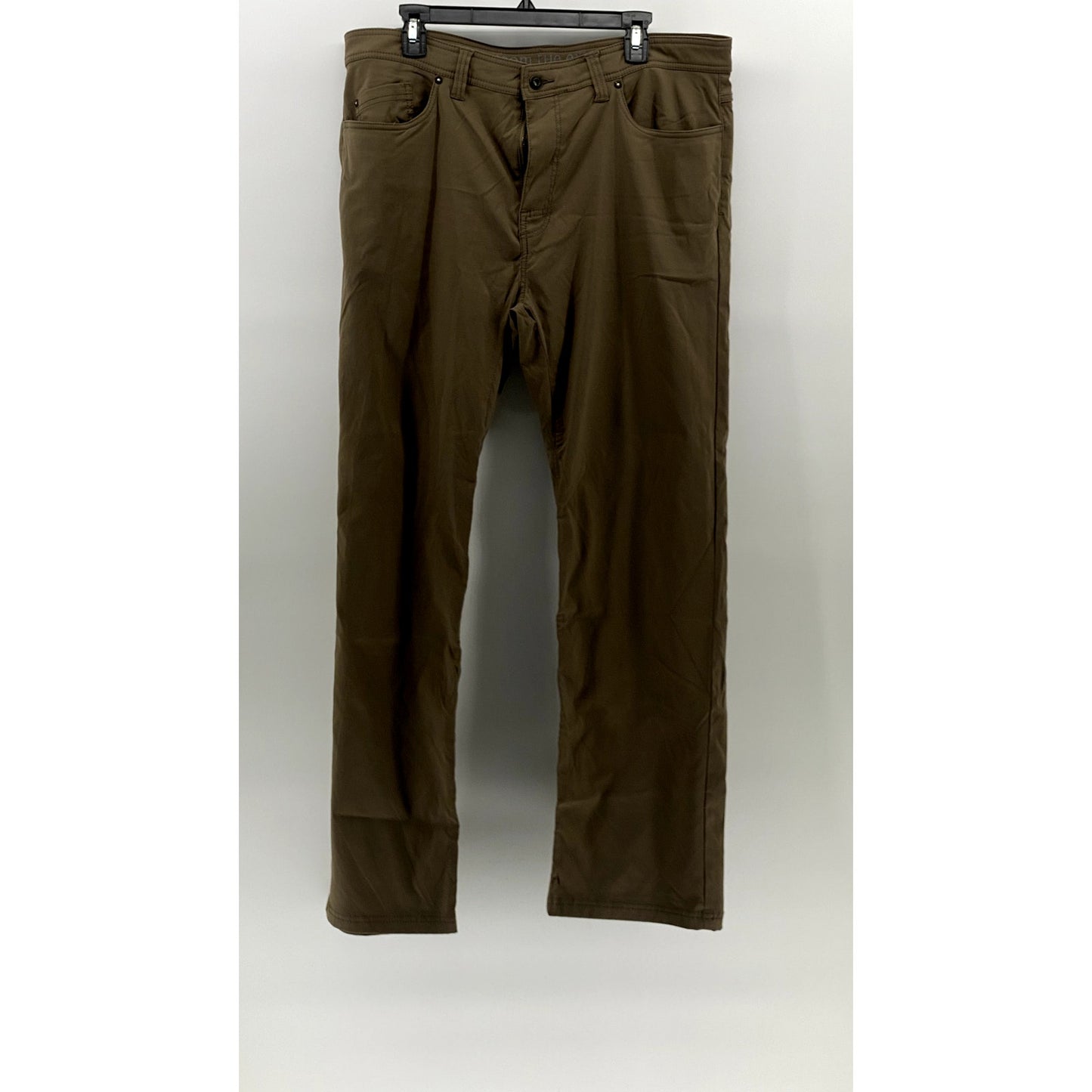 PRANA Men's Light Brown Slim-Fit Straight-Leg Casual Pant SZ 38X32