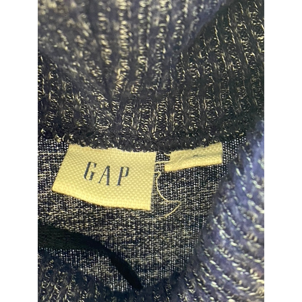 GAP Women's Navy Marl Softspun Cowl-Neck Long Sleeve Knit Sweater Dress SZ S