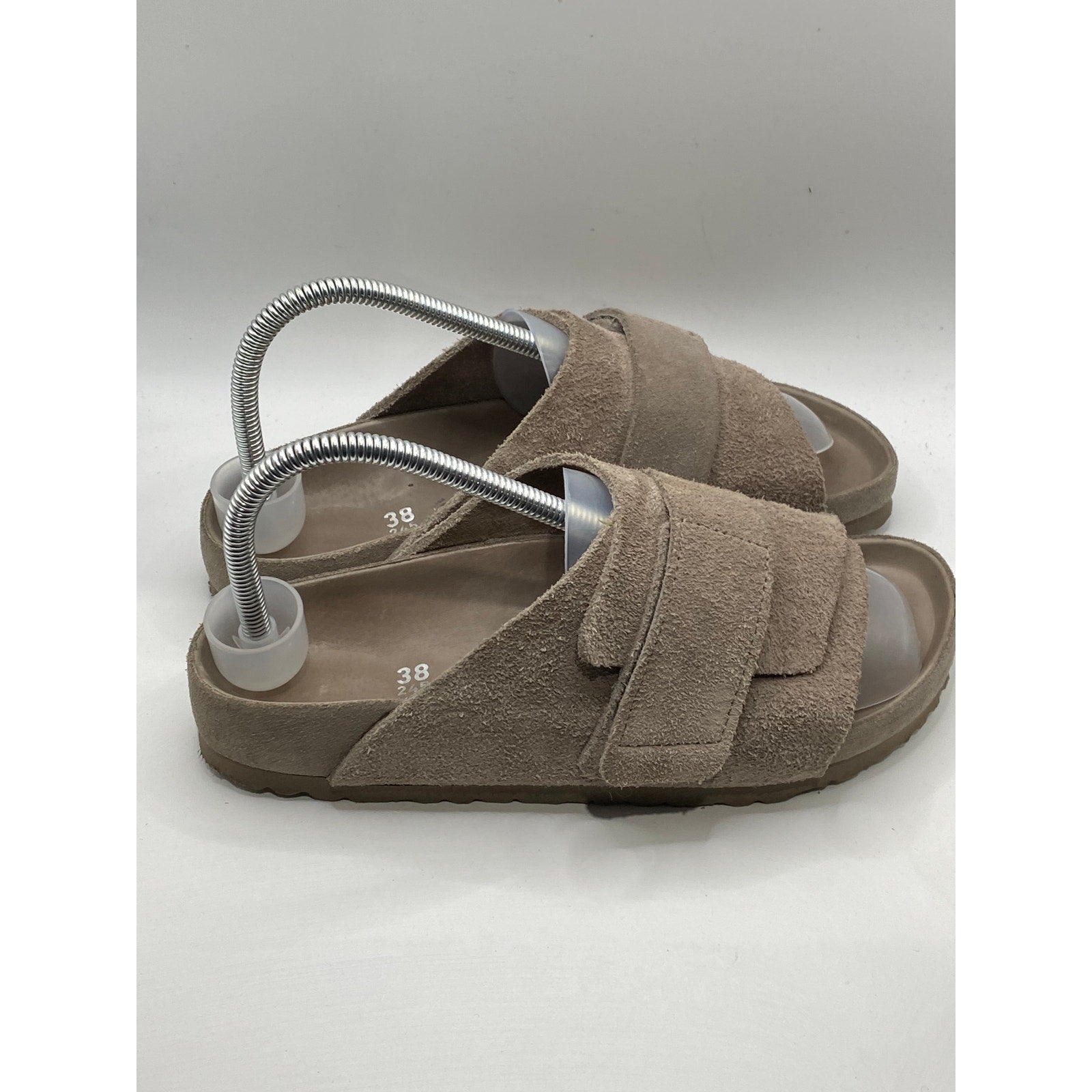 BIRKENSTOCK Women's Brown Kyoto Open-Toe Slide Sandals SZ 7