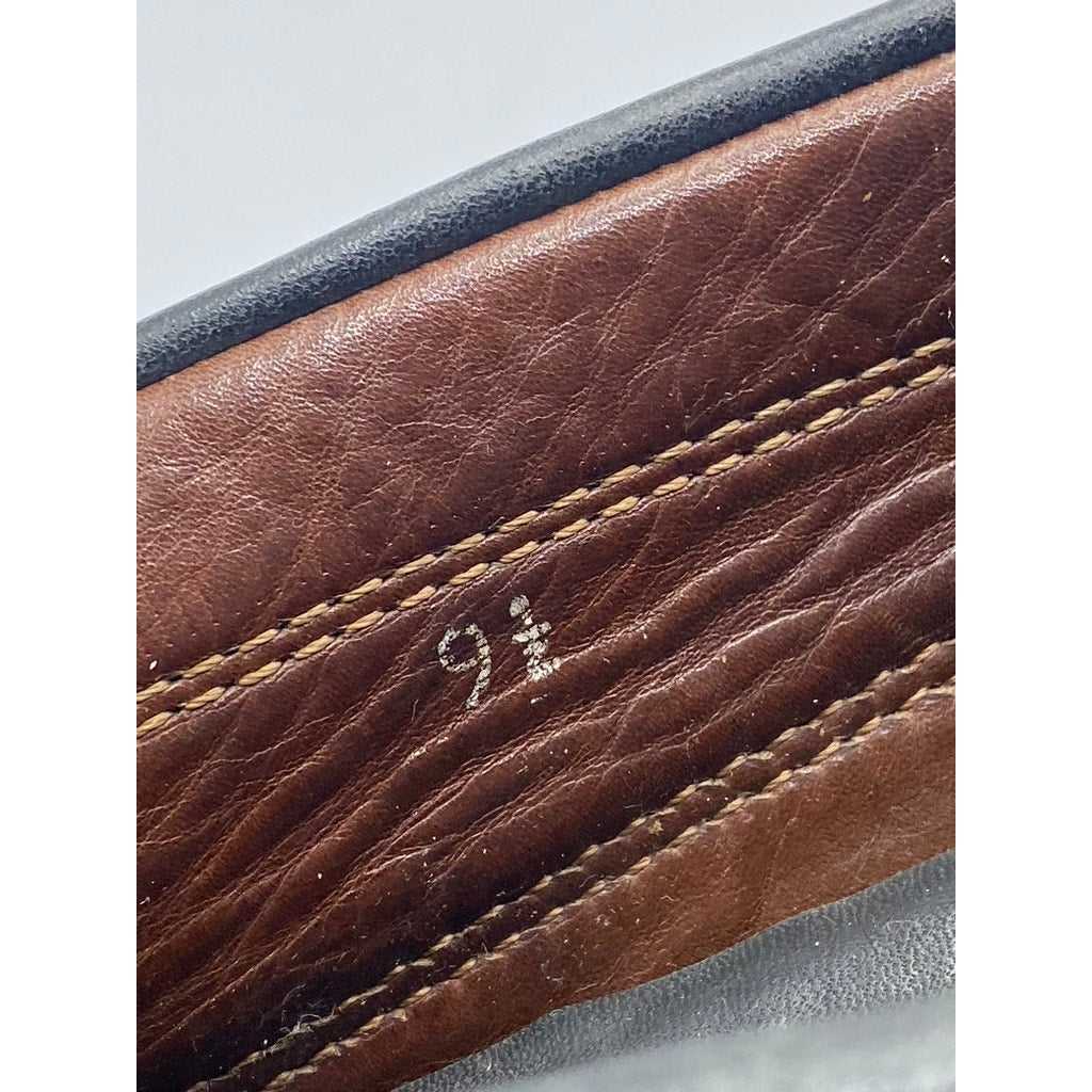 TOD'S Men's Black Vibram Leather Slip-On Loafers SZ 9.5