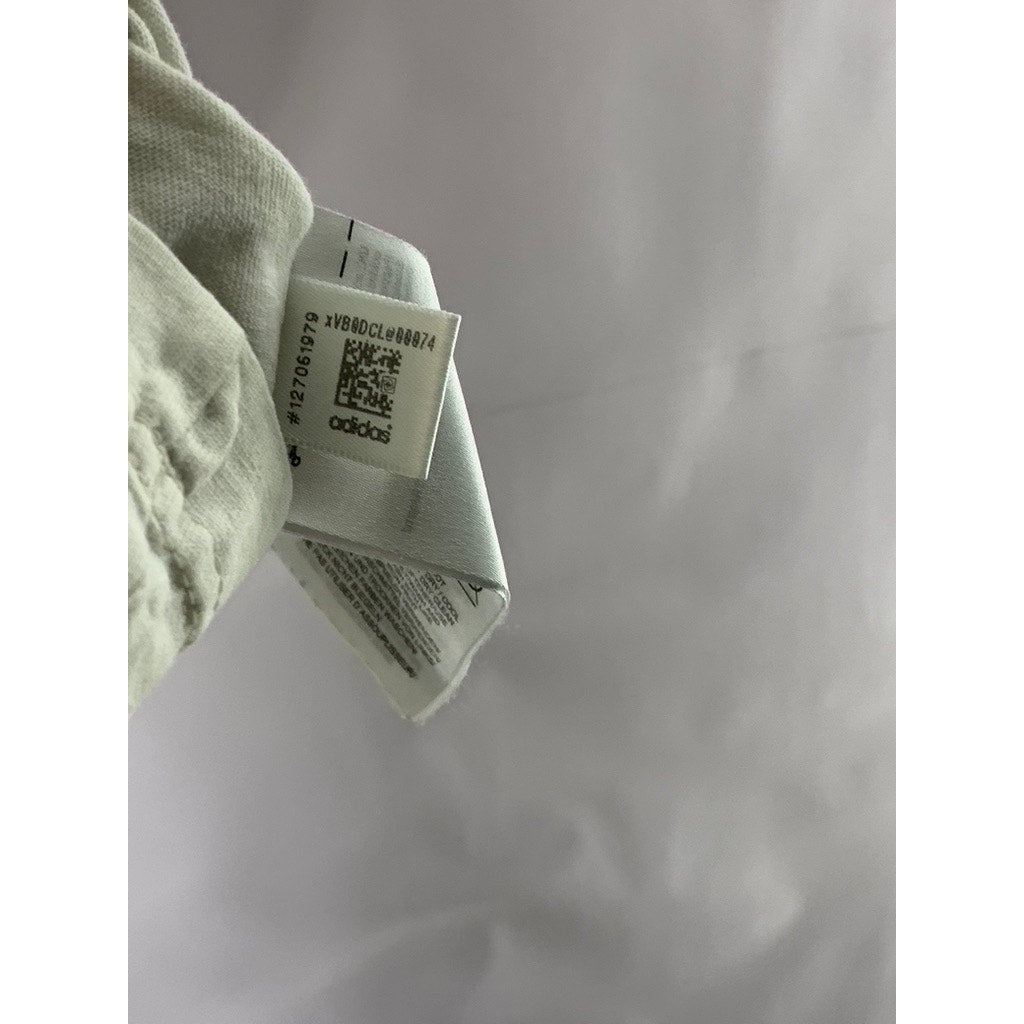 ADIDAS Men's Off-White/Green Stan Smith Crewneck Short Sleeve T-Shirt SZ M