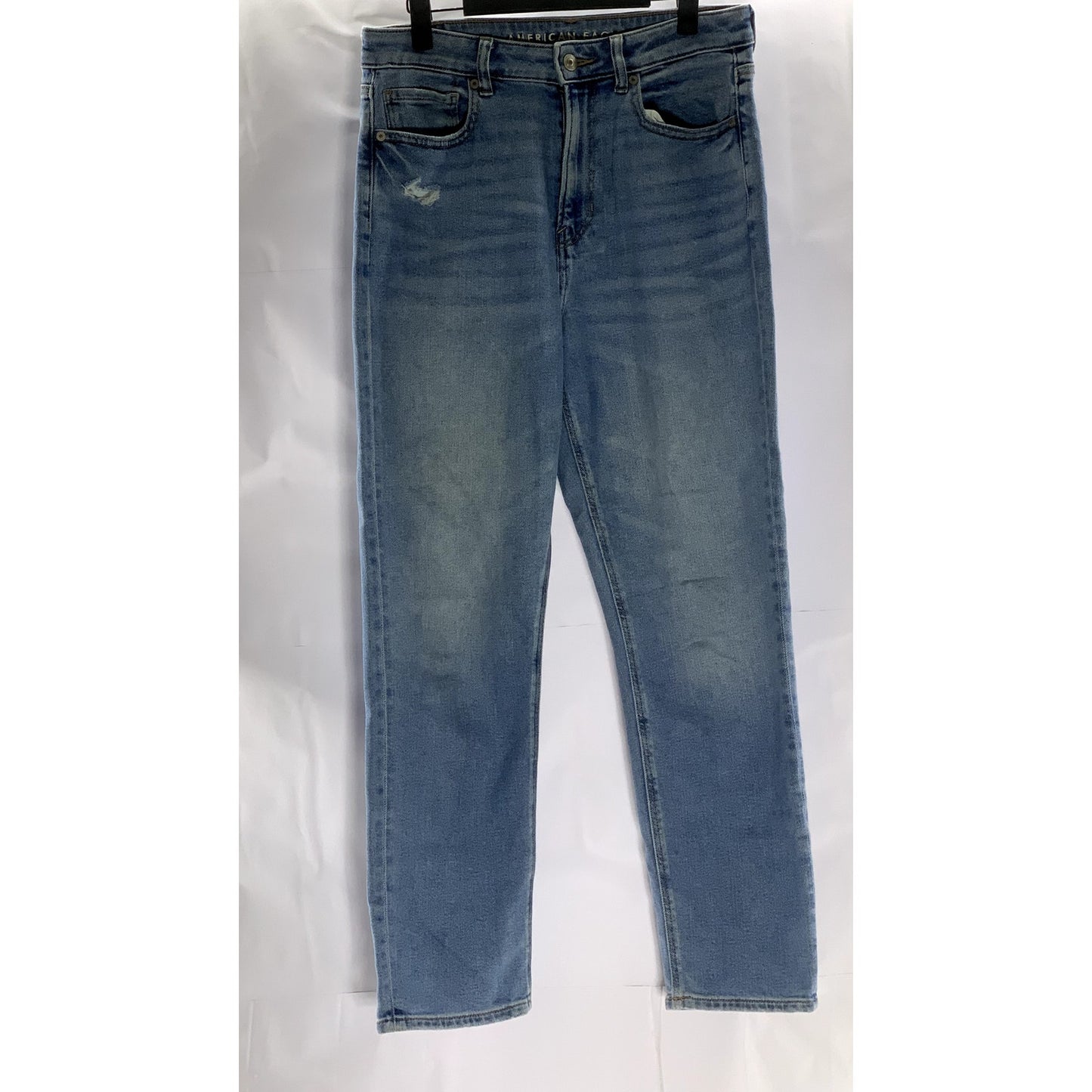 AMERICAN EAGLE Women's Light Blue Regular-Fit Slim-Fit Five-Pocket Jean SZ 8