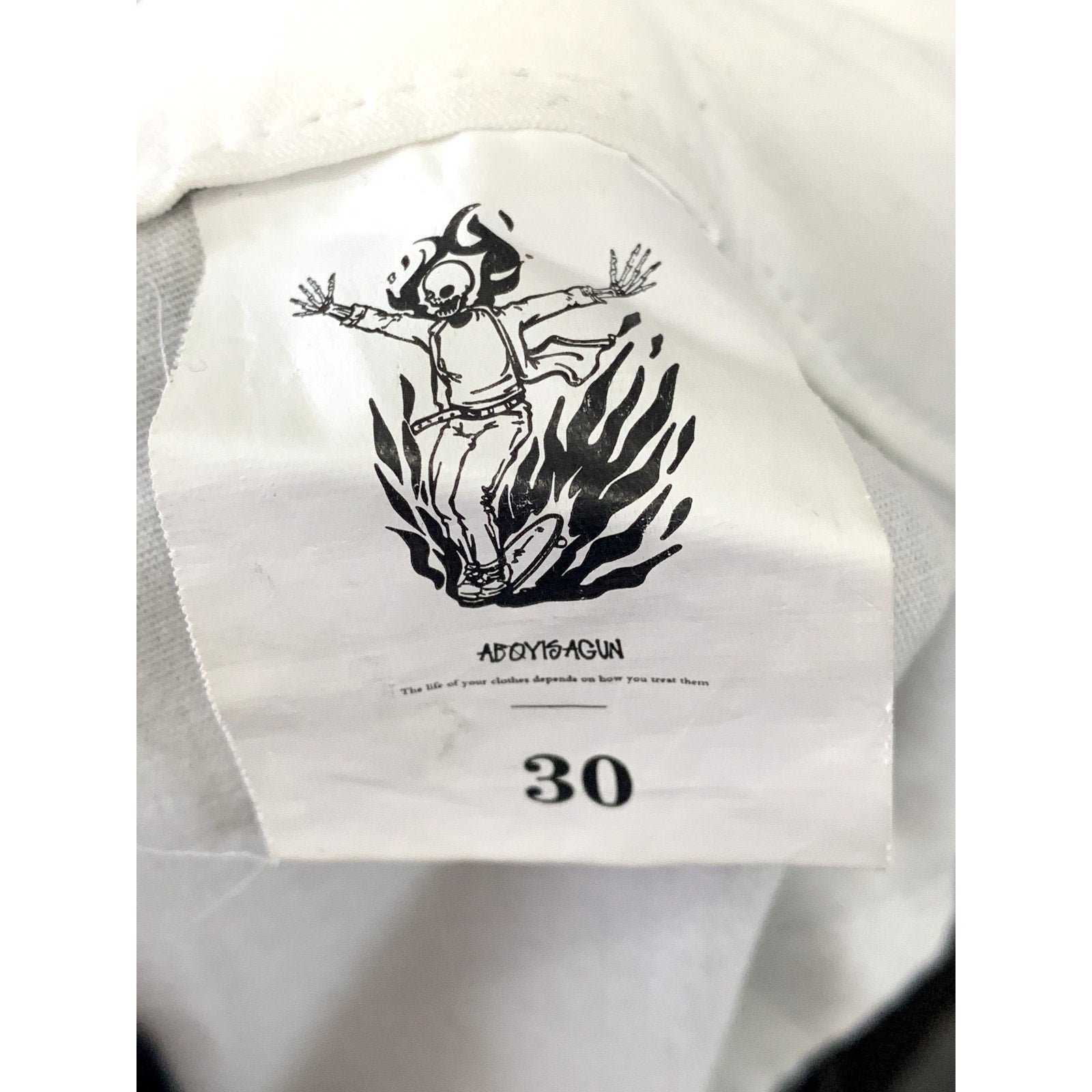 ABOYISAGUN Men's Brown Five-Pocket Straight-Leg Denim Jeans SZ 30