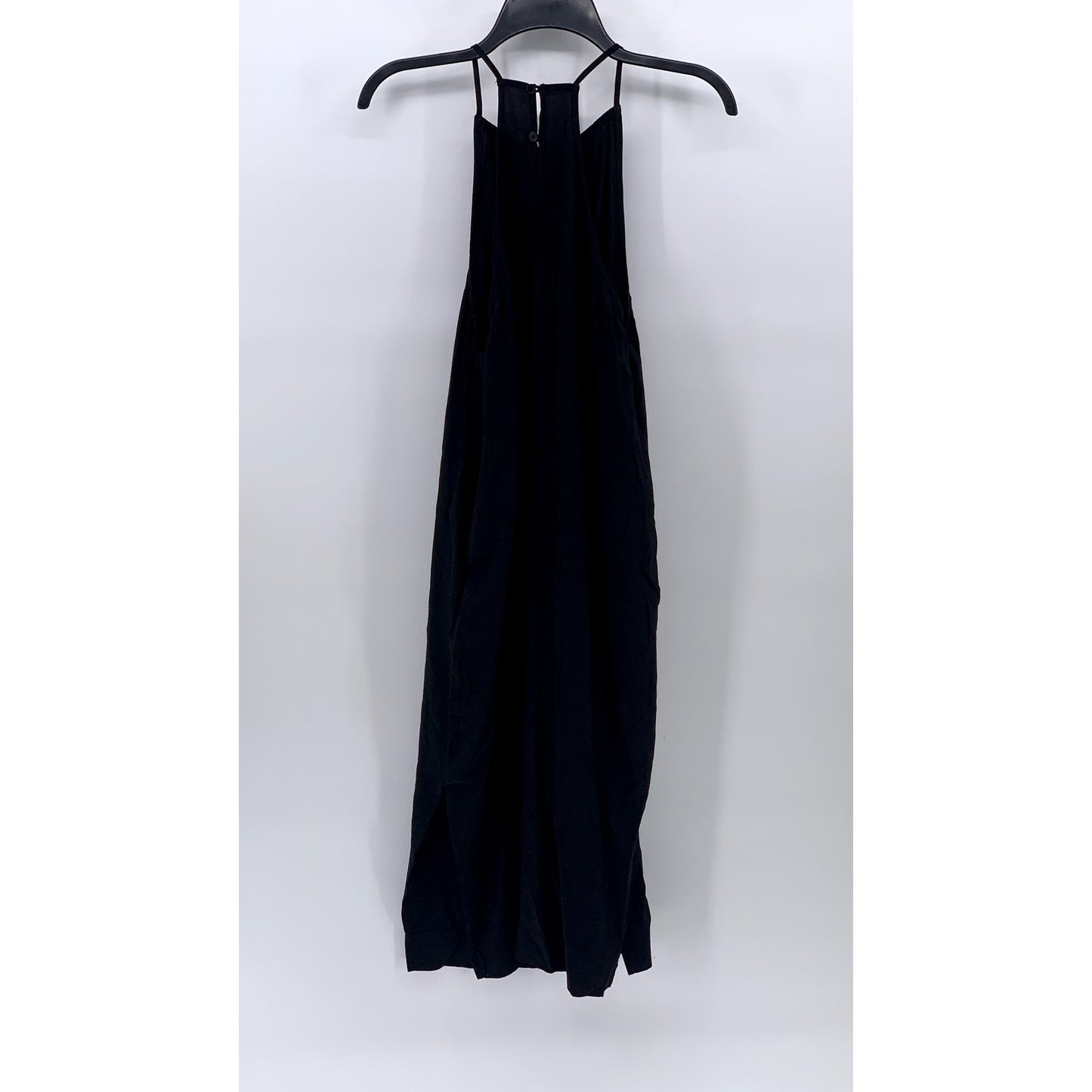SILENCE + NOISE Women's Black Sleeveless Halter Maxi A-Line Dress SZ M