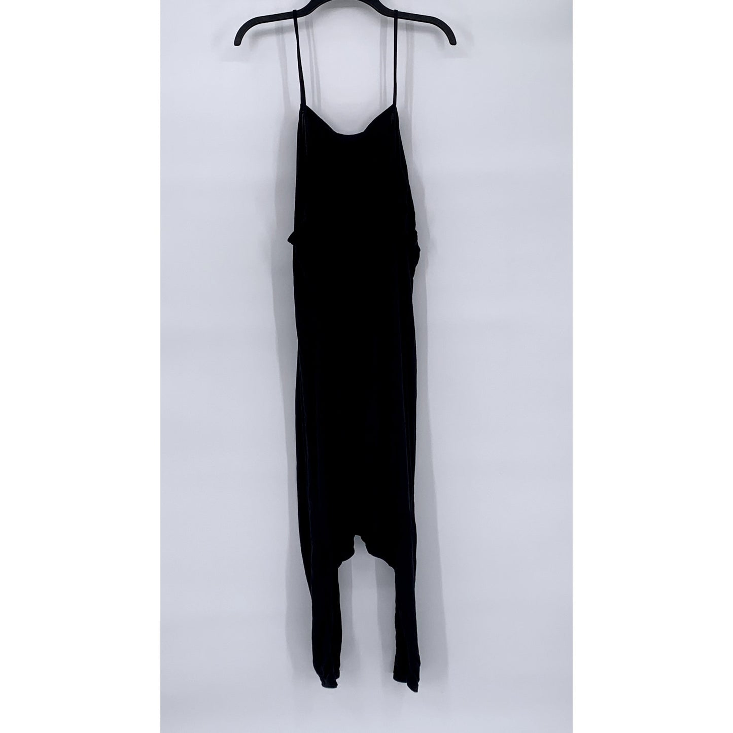 FREE PEOPLE INTIMATELY Women's Black Solid V-Neck Cutout Back Jumpsuit SZ S