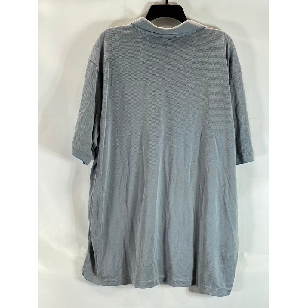 TOMMY BAHAMA Men's Gray IslandZone Short Sleeve Polo Shirt SZ 3XL