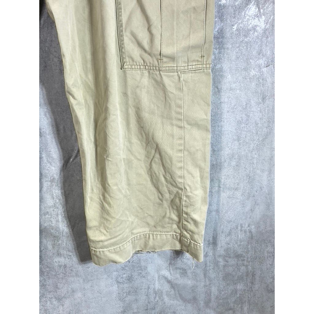 LEVI'S Men's Vintage Beige Distressed Straight-Leg Cargo Pants SZ 38x30