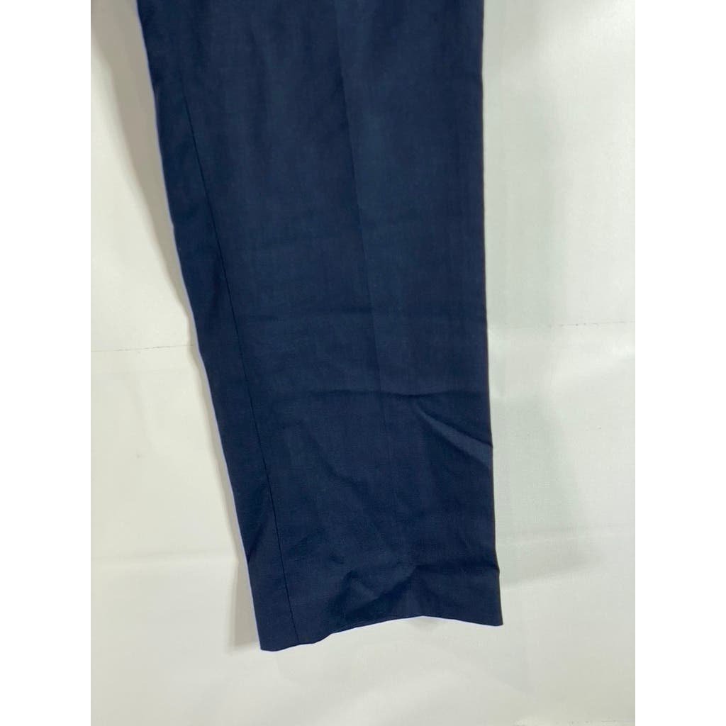 PERRY ELLIS PORTFOLIO Men's Navy Flat Front Dress Pants SZ 36X30