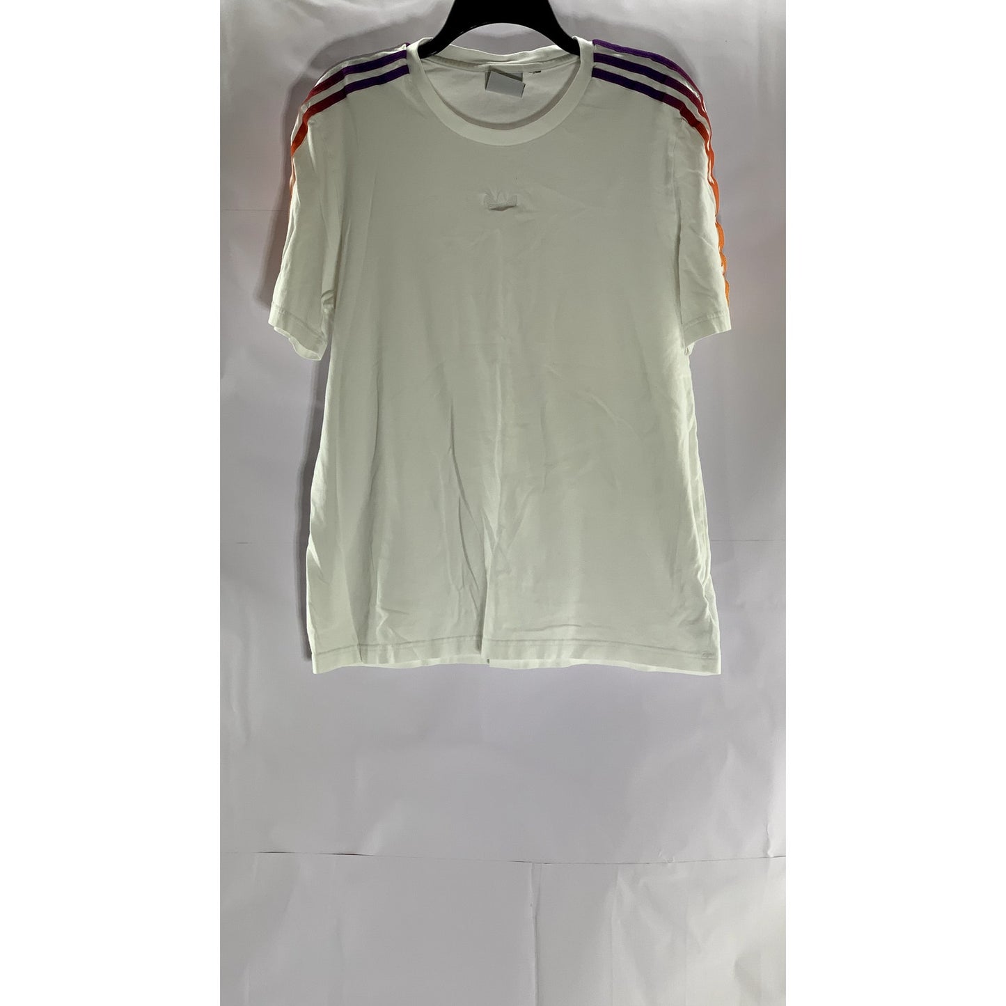 ADIDAS Men's White-Multi Originals California Trefoil 3 Stripes Shirt SZ L